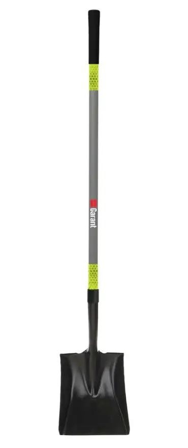 Garant Fiberglass Square Mouth Shovel W/Reflective Long Handle 1
