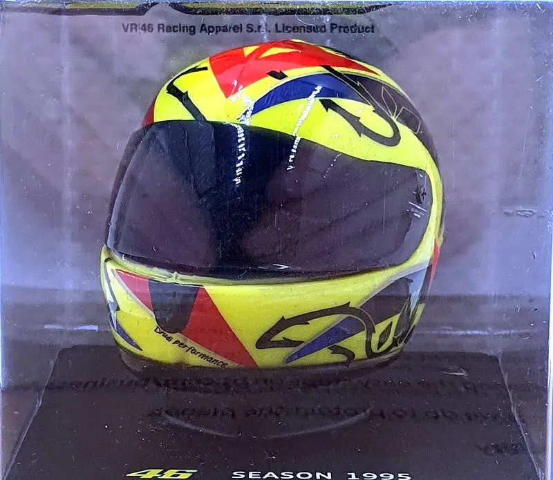 Altaya 1/5 Scale Mt9ala0029 Helmet Motogp Valentino Rossi Season 1995 #46 1