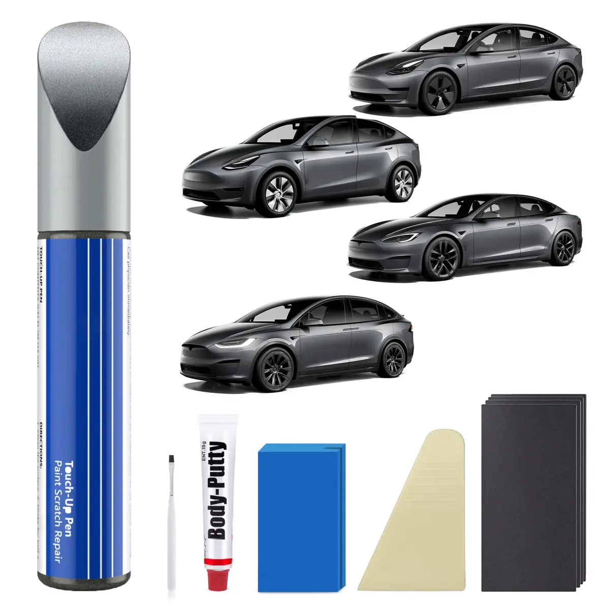 Model 3/Y/S/X Car Body Color Paint Repair Pen Kit For Tesla - Oem Original Touch Up Paint Pen 1