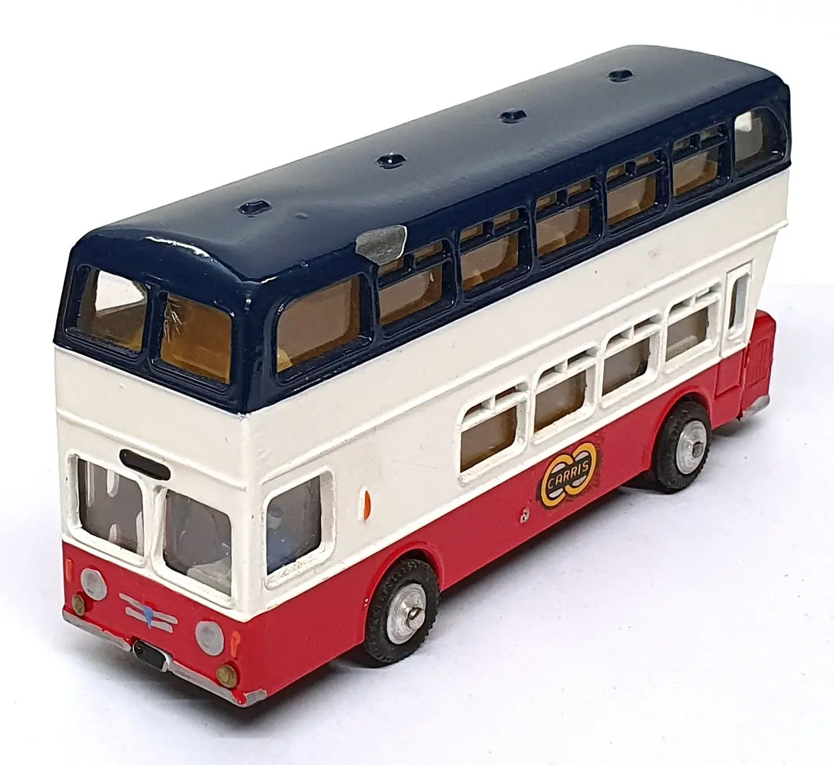 Metosul 12Cm Long 23 - Leyland Atlantean Autocarro 2 Pisos Bus - Blue/White/Red 1