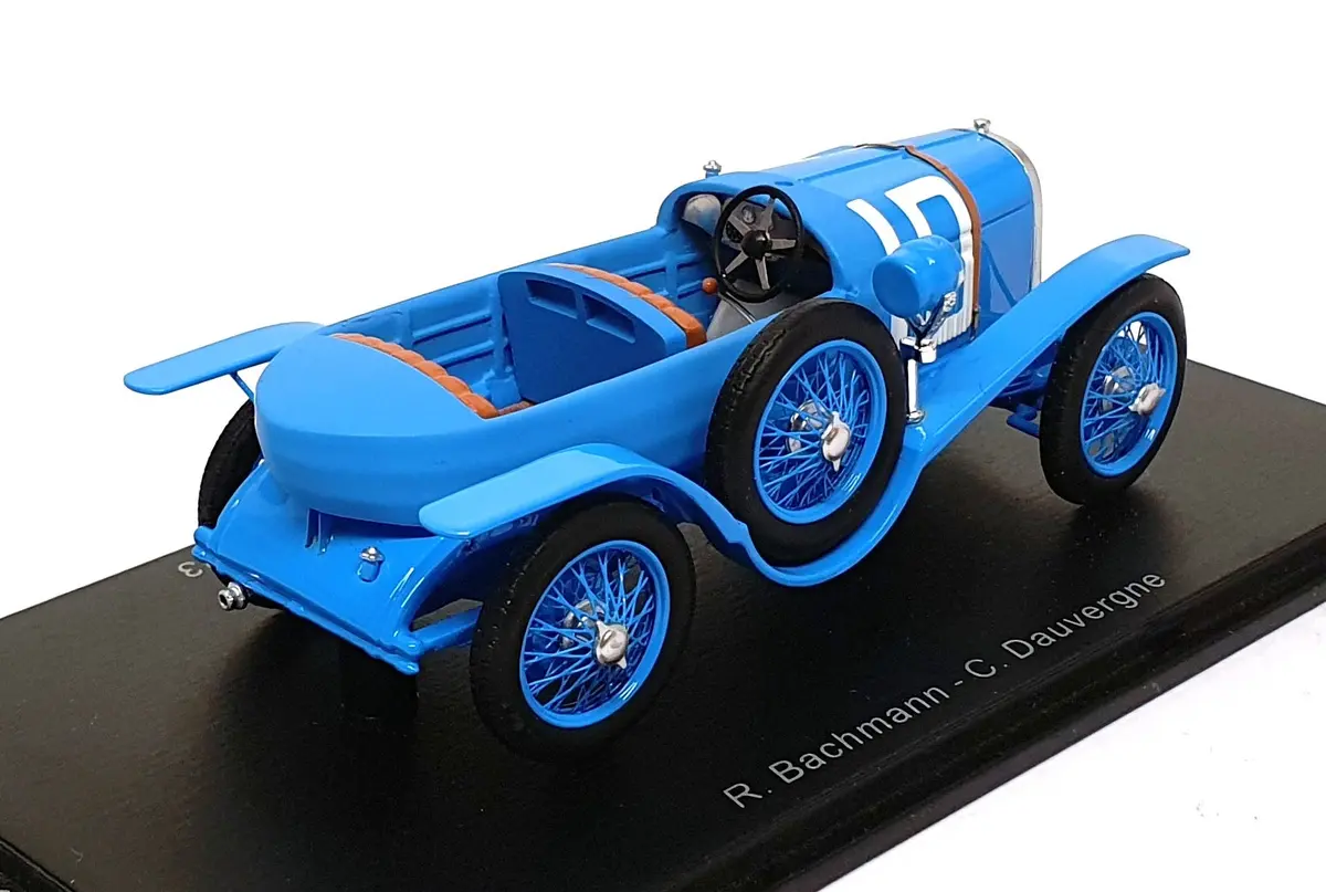 Spark Model 1/43 Scale S8101 - Chenard & Walcker 2Nd #10 Le Mans 1923 - Blue 2
