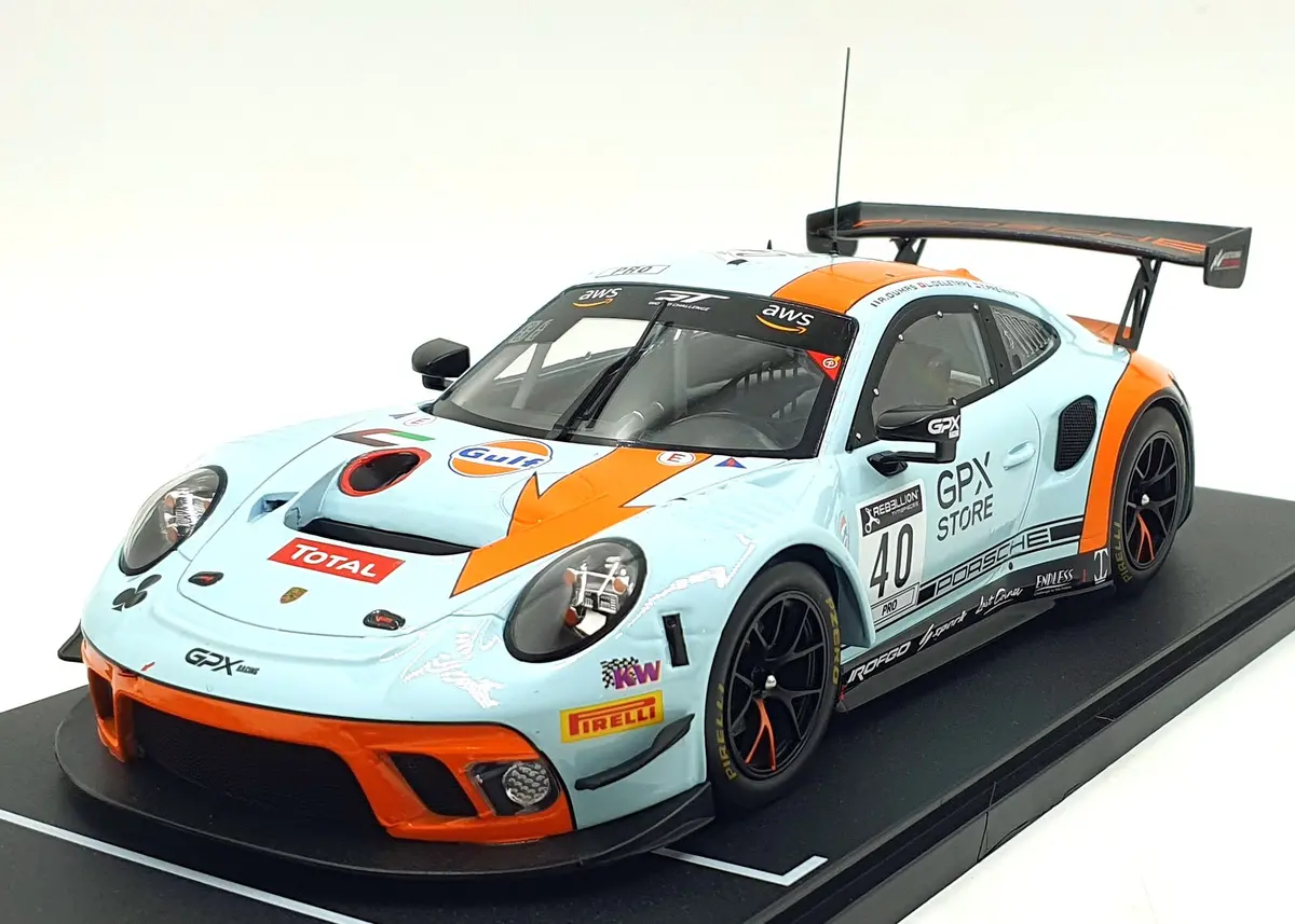 Ixo 1/18 Scale Legt18-20040 - Porsche 911 Gt3 R #40 24Hr Spa 2020 1