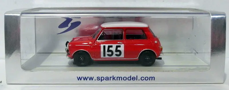 Spark Models 1/43 Scale Resin S1190 - Morris Mini Cooper #155 Monte Carlo 1963 1