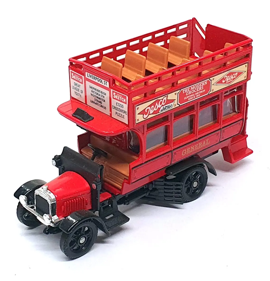 Corgi Appx 15Cm Long Diecast Tcb04d - Thornycroft Bus Reworked 1