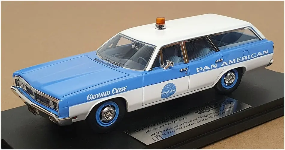 Goldvarg 1/43 Scale Gc-Paa-007 - 1970 Ford Galaxie Station Wagon Pan Am 1
