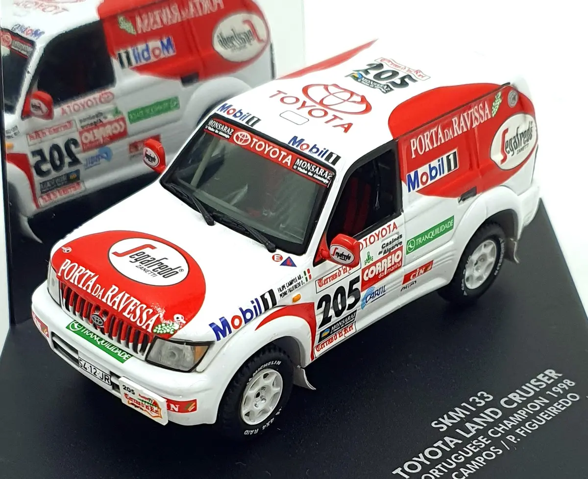 Skid 1/43 Scale Skm133 - Toyota Land Cruiser #205 Portuguese Champion 1998 1