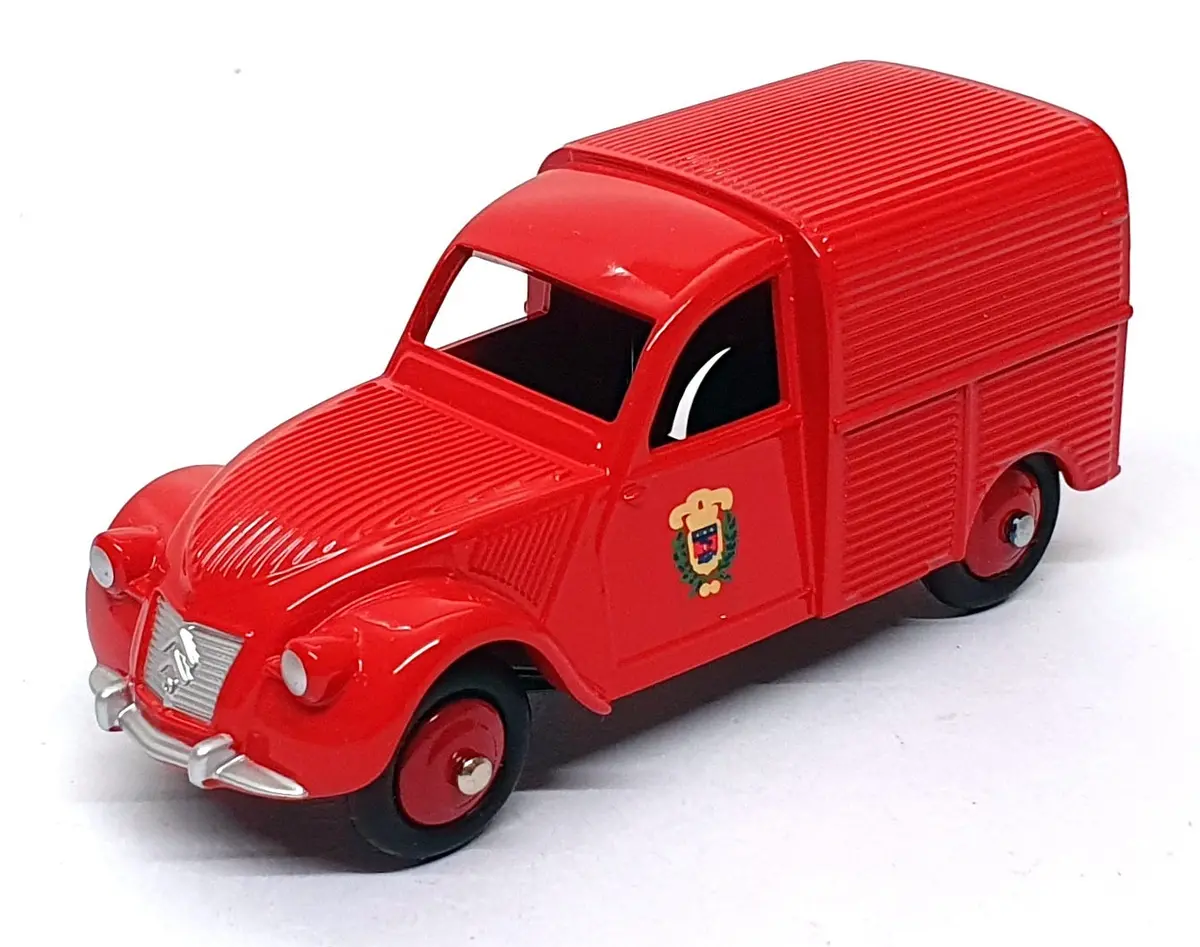 Atlas Editions Dinky Toys 25D - Citroen 2Cv Fourgonnette Incendie Van - Red 1