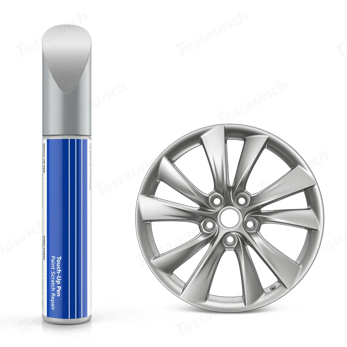 Wheel Rims Touch Up Paint For Tesla Model X- Diy Curb Rash Repair With Color-Matched Touch Up Paint 9