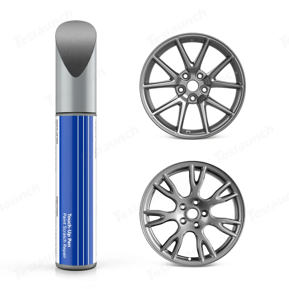 Wheel Rims Touch Up Paint For Tesla 3/Y/S/X- Diy Curb Rash Repair With Color-Matched Touch Up Paint 3