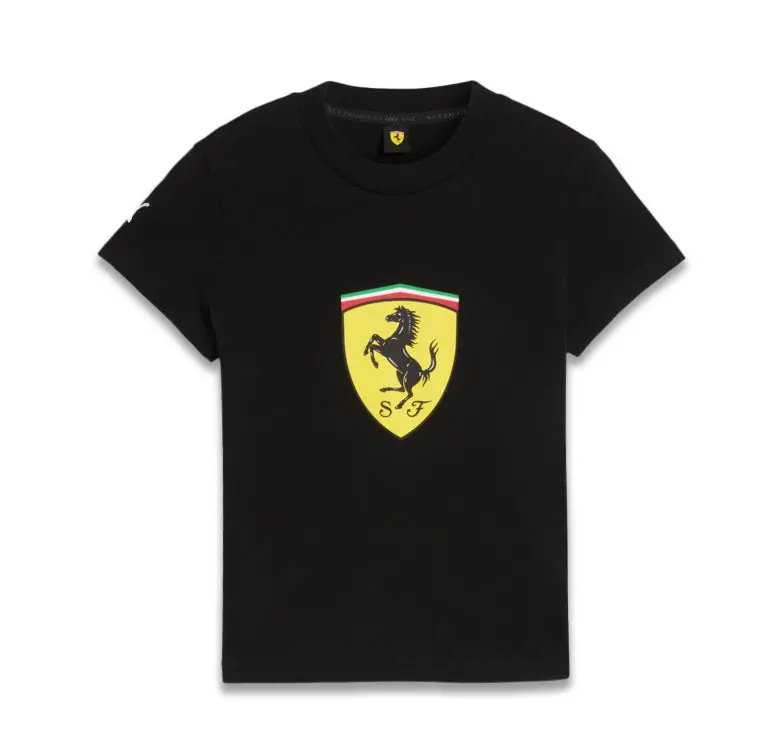 Scuderia Ferrari F1 Kids Classic Shield Tee Black 1