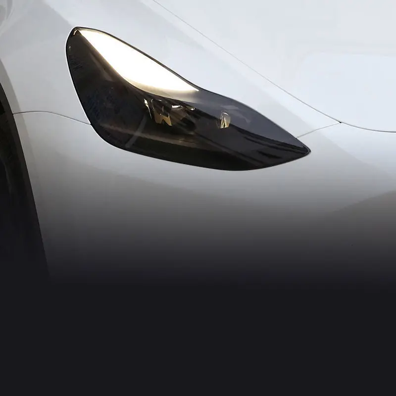 Model 3 & Y Headlight Protection Film (1 Pair) - Smoked (2017-2023) 1