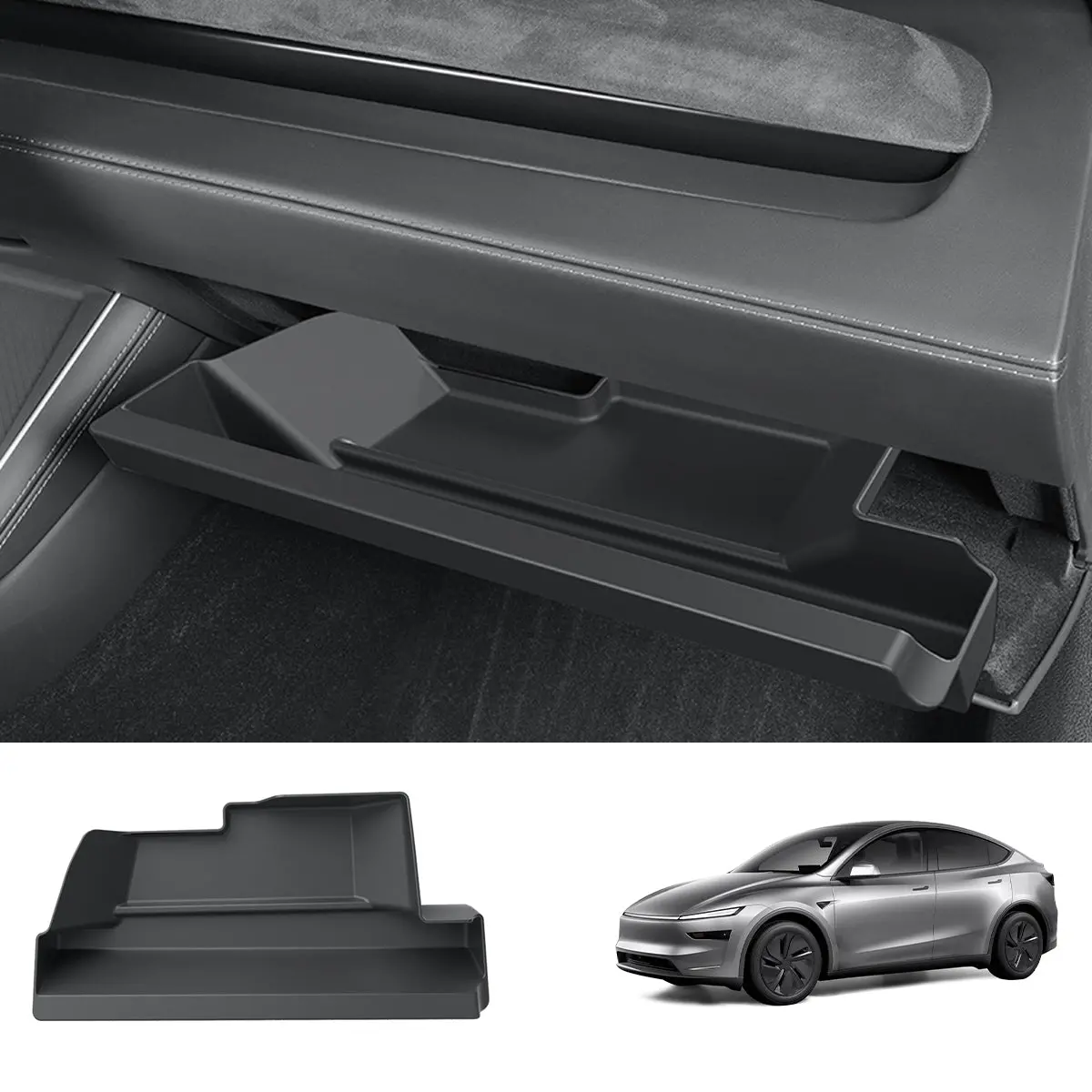 Co-Pilot Glove Box Tpe Storage Box For Tesla Model Y Juniper 2025+ 1