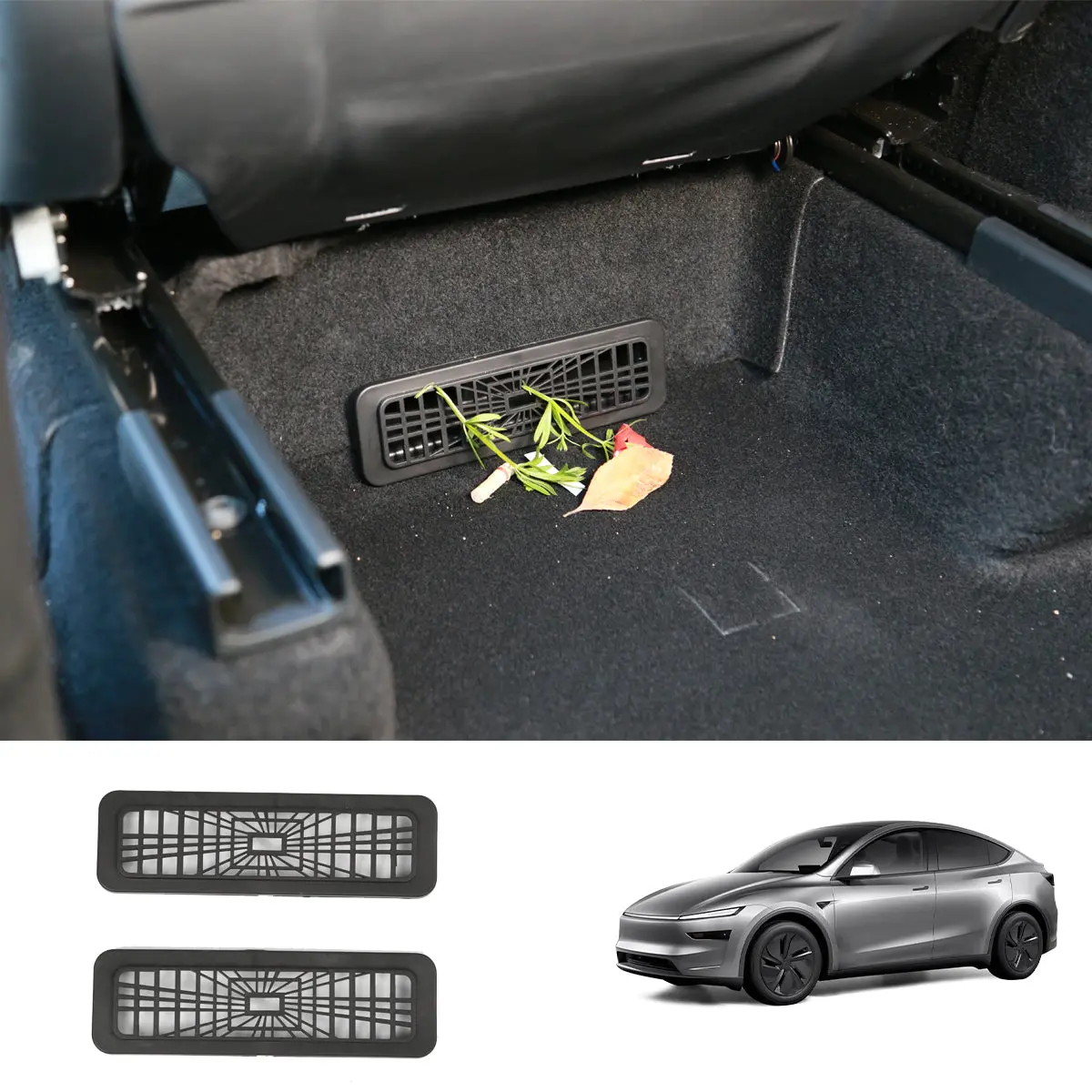 Under Seat Air Vent Protection Cover For Tesla Model Y Juniper 2025+ (2Pcs) 1