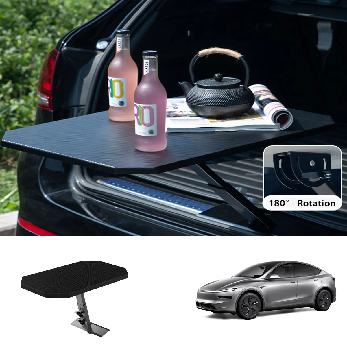 Portable & Foldable Quick-Install Trunk Table For All Cars 1