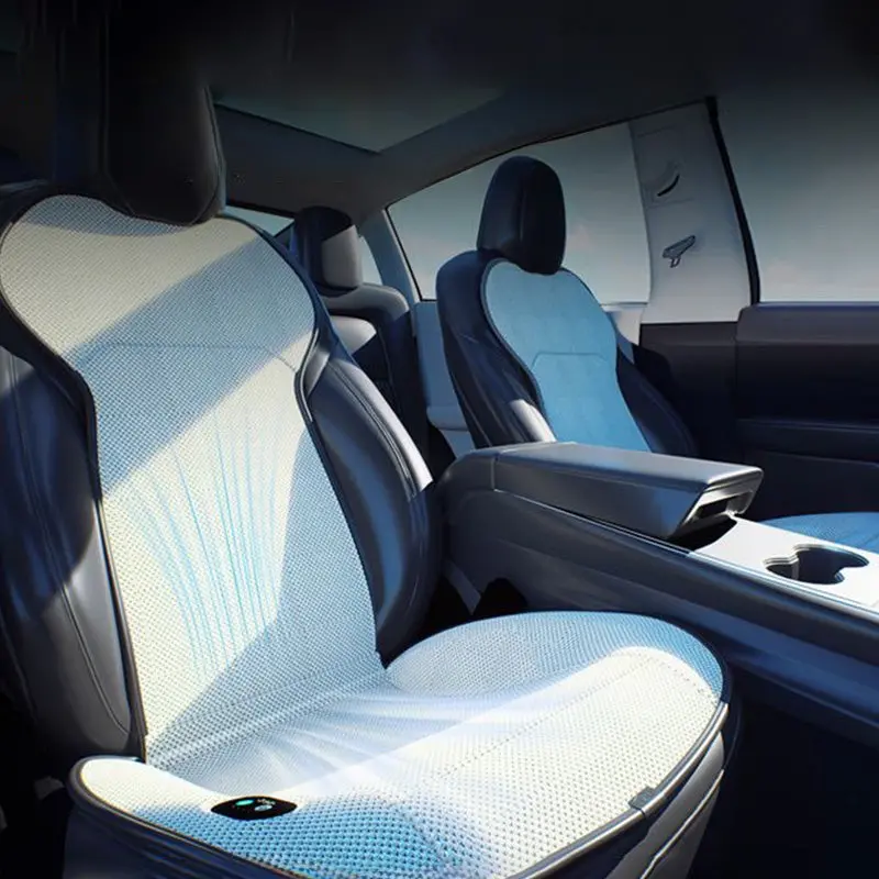 Ice Silk Cooling Ventilated Seat Cushion For Tesla Model 3/Y 4