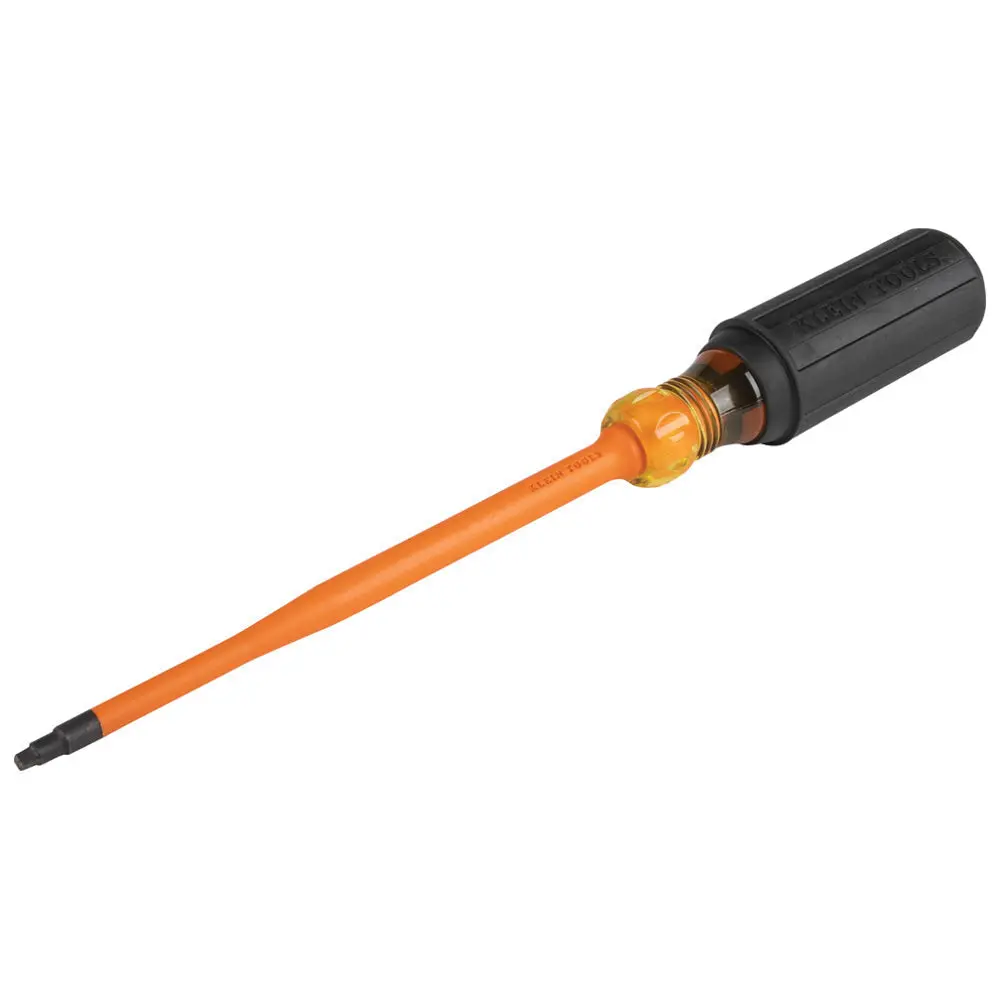Klein 6946Ins #2 Sq Slim-Tip 1000V Ins Scrwdr 6 In. Round Shank 1