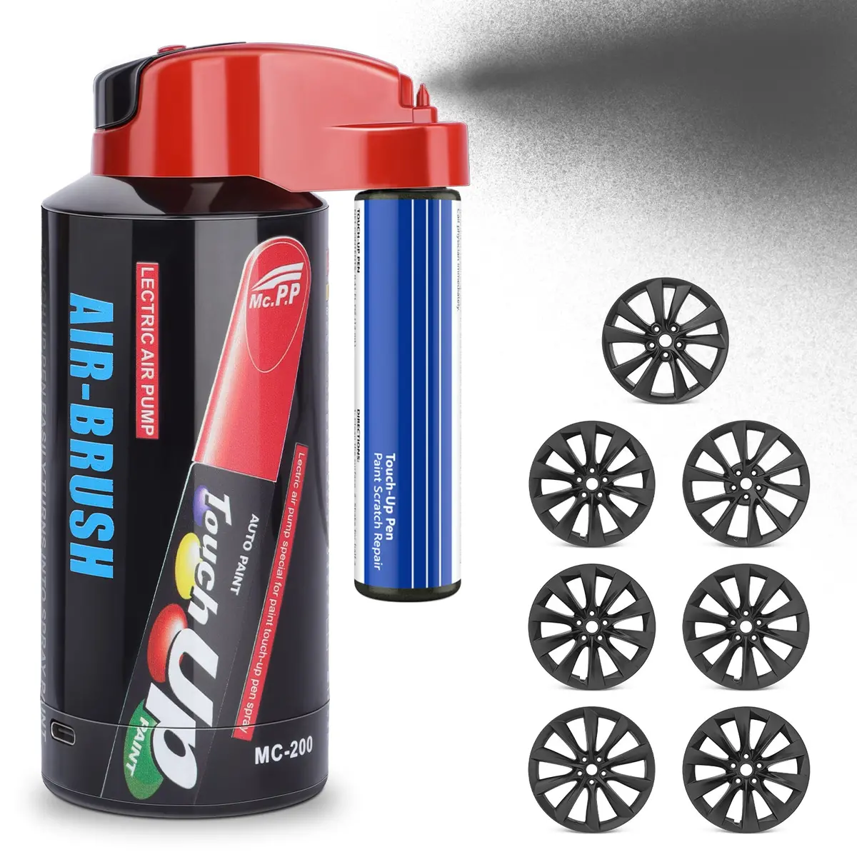 Wheel Rims Touch Up Paint Electric Sprayer Repair Kit For Tesla 3/Y/S/X 8