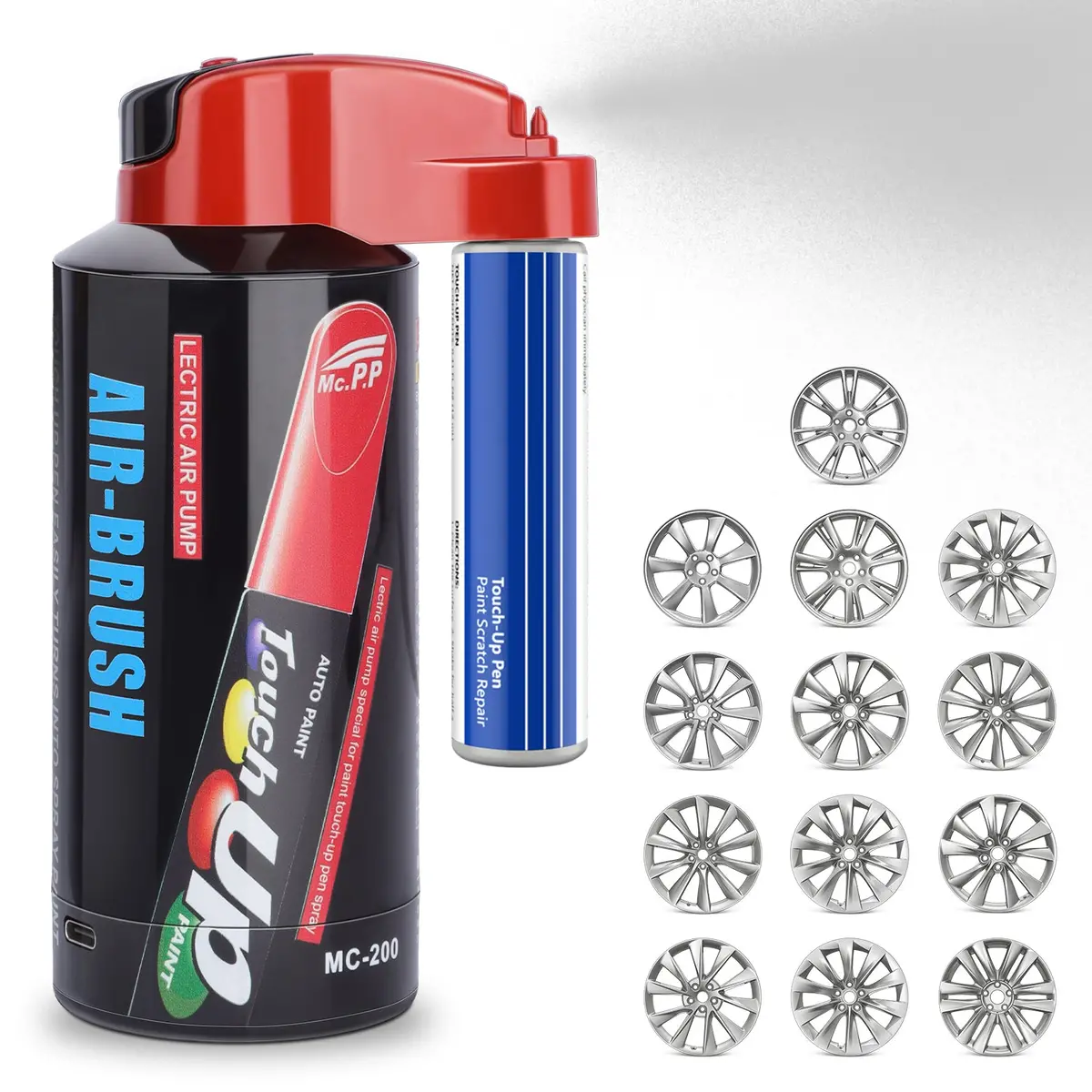 Wheel Rims Touch Up Paint Electric Sprayer Repair Kit For Tesla 3/Y/S/X 9