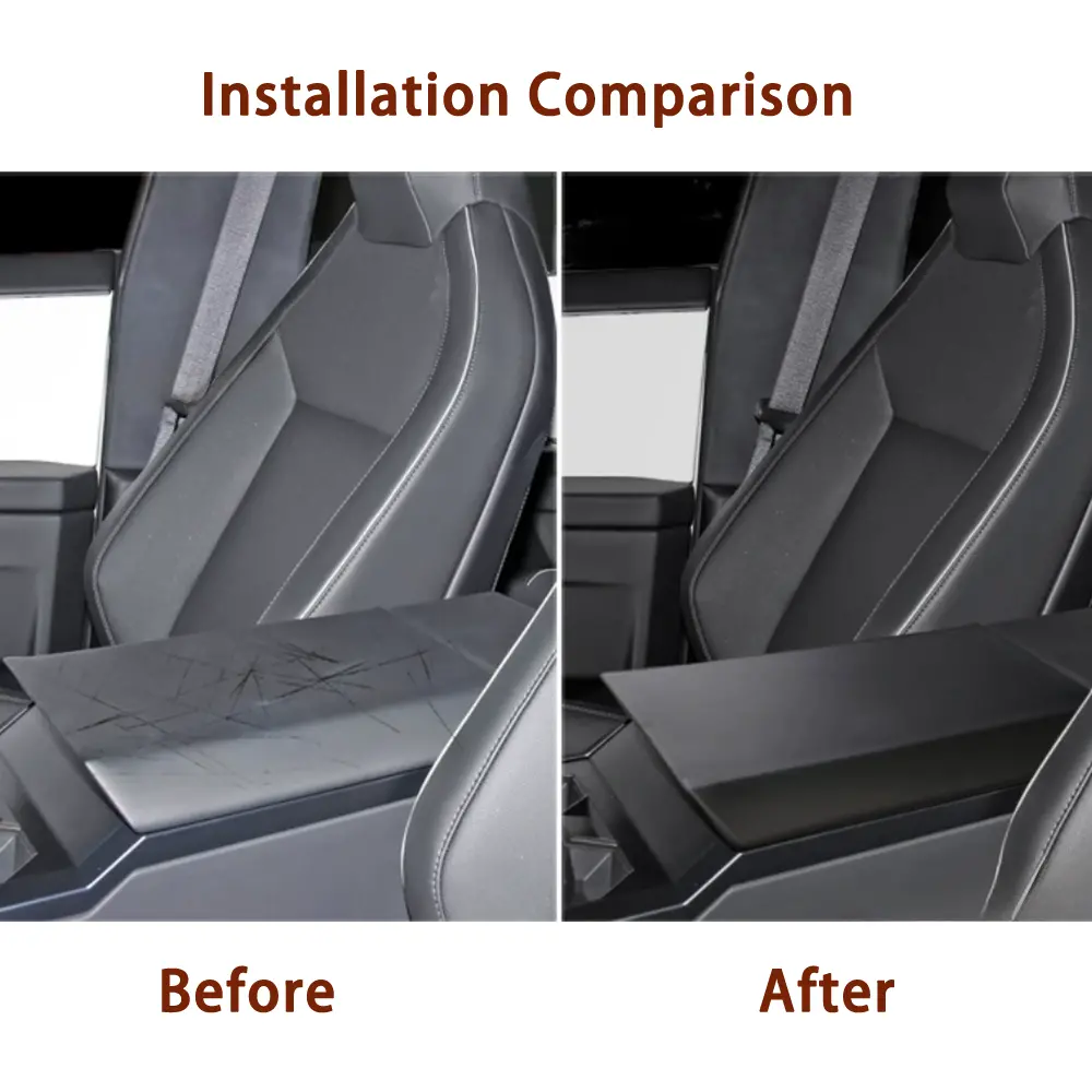 Tpe Center Armrest Cover For Tesla Cybertruck 2