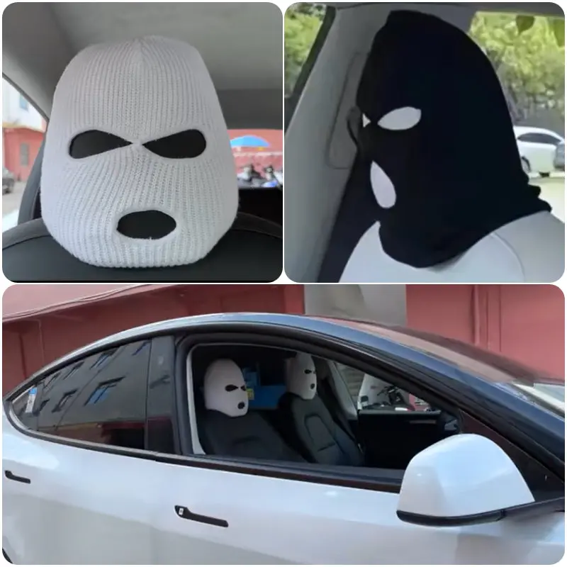 Personalized Funny Hat For Tesla Car Seat Headcover- Fits Model 3/Y/S/X 3