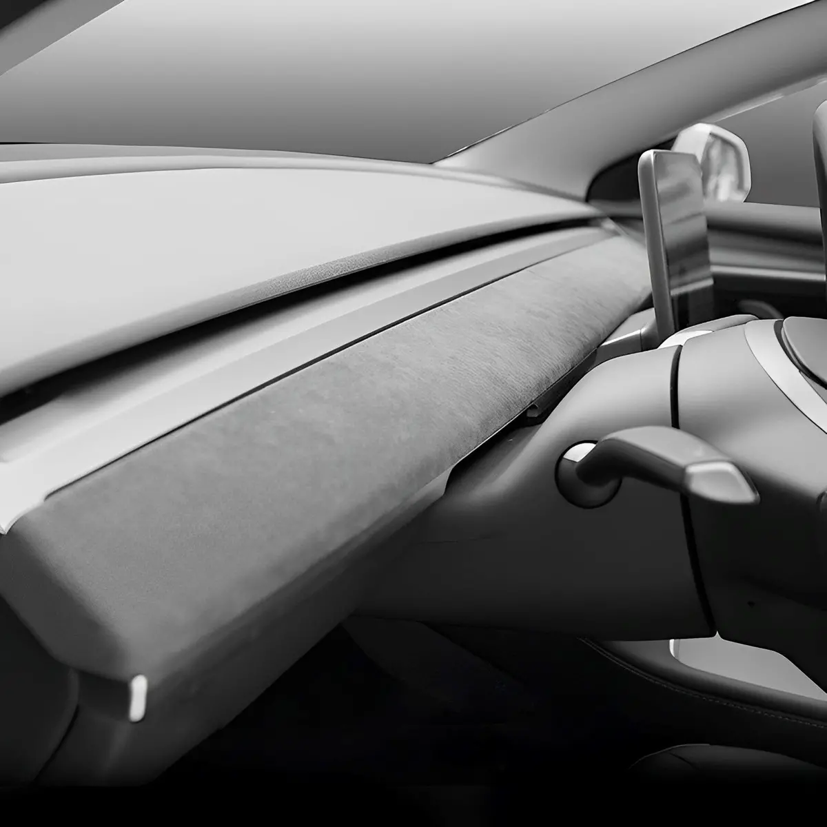 Alcantara Dashboard Cover For Tesla Model 3/Y (2017-2023) 3