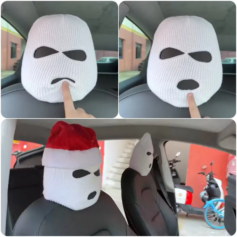 Personalized Funny Hat For Tesla Car Seat Headcover- Fits Model 3/Y/S/X 3