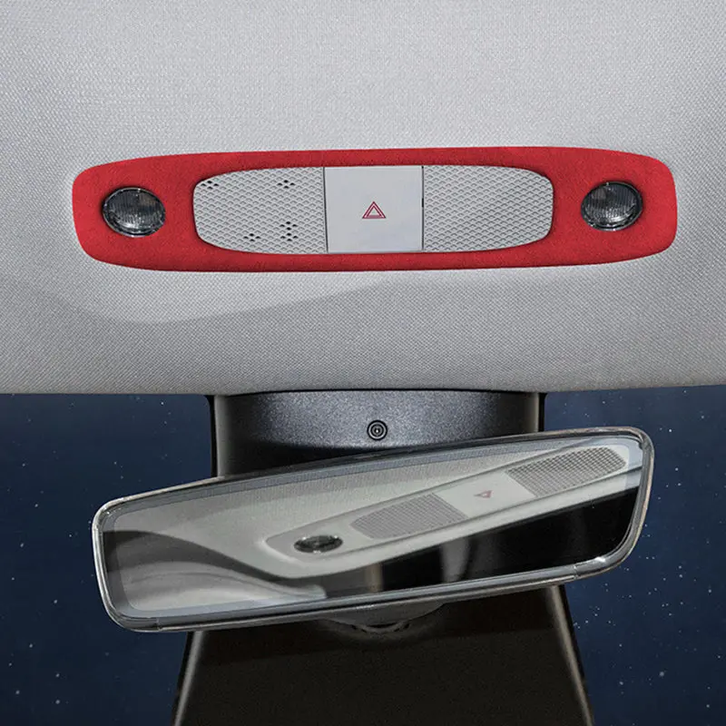 Alcantara Reading Light Cover For Tesla Model 3/Y 2