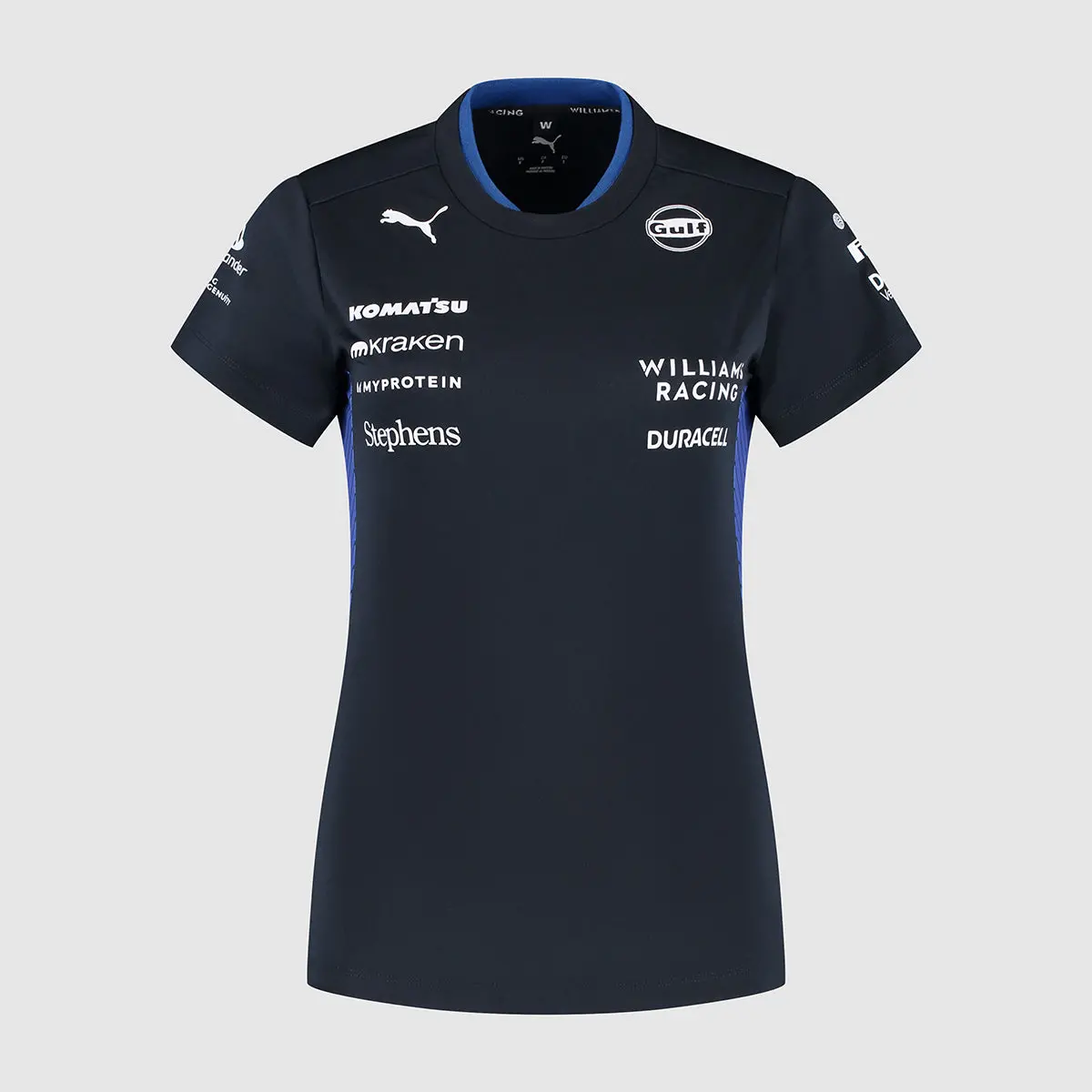 Williams Racing F1 Ladies Team Tee Shirt 2025 Navy 1