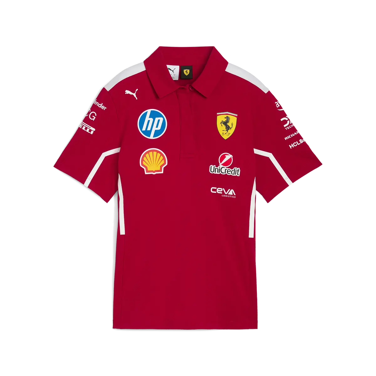 Scuderia Ferrari F1 Team Polo Shirt 2025 Red 1