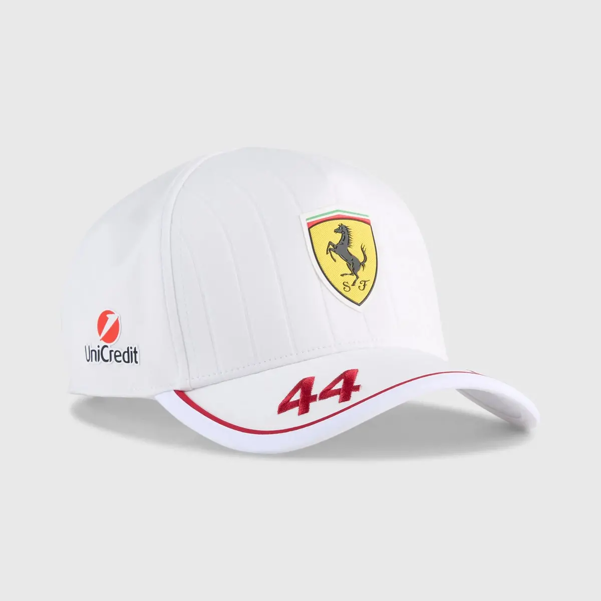 Scuderia Ferrari Replica Lewis Hamilton #44 Miami Gp Hat 2025 White 1