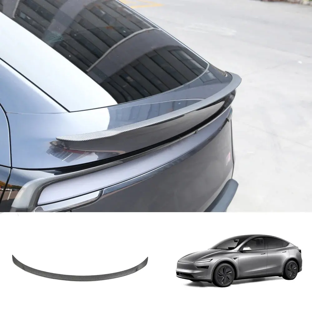Oem Performance Pro Style Spoiler For Tesla Model Y Juniper 2025+ (Carbon Fiber Pattern Abs) 1
