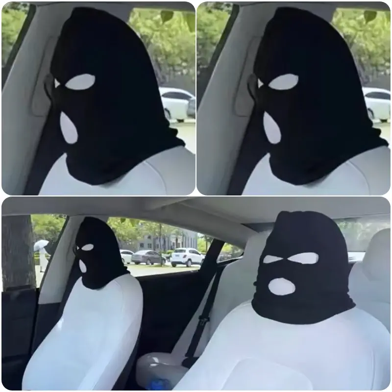 Personalized Funny Hat For Tesla Car Seat Headcover- Fits Model 3/Y/S/X 2