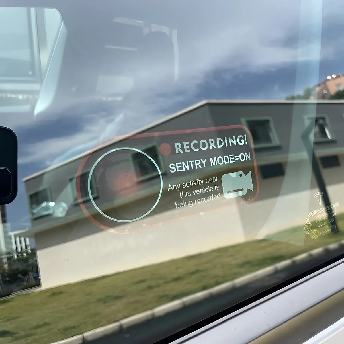 Sentry Mode Sticker For Tesla Model 3/Y/X/S/Cybertruck 3