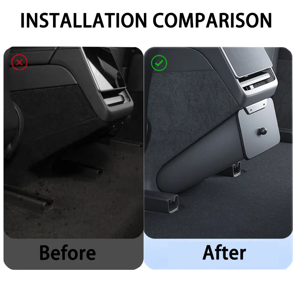 Backseat Magnetic Trash Can & Storage Box For Tesla Model 3 Highland 2024+ 2