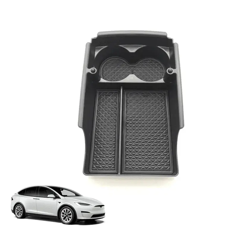 Model X/S Center Console Organizer With Cup Holder For Tesla(2016-2020) 1