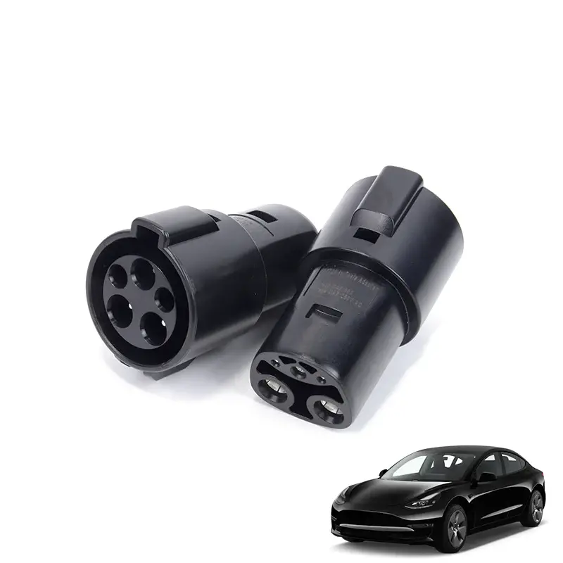 Sae J1772 To Tesla Charging Adapter 60Amp / 250V Ac For Tesla Model S/X/3/Y, For Level 1 - Level 2 Charging, Type 1 Charging Station, Ip54 Weatherproof 1
