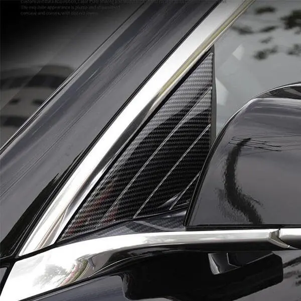 Front Triangular Window Cover (1 Pair) For Model 3 (2017+) 1