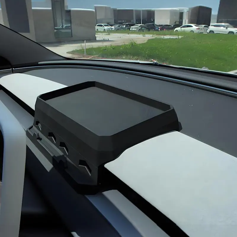 Silicone Dashboard Tissue Tray Hidden Storage Box For Tesla 2024+ Model 3 Highland 1