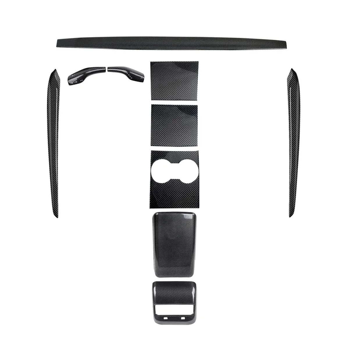 Real Carbon Fiber Interior Mods Wrap Kit For Tesla Model 3 / Y 30