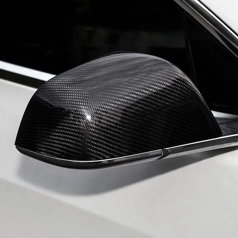 [Real Carbon Fiber] Mirror Cover For Tesla Model 3, Oem Style (1 Pair) (2017-2024) 1