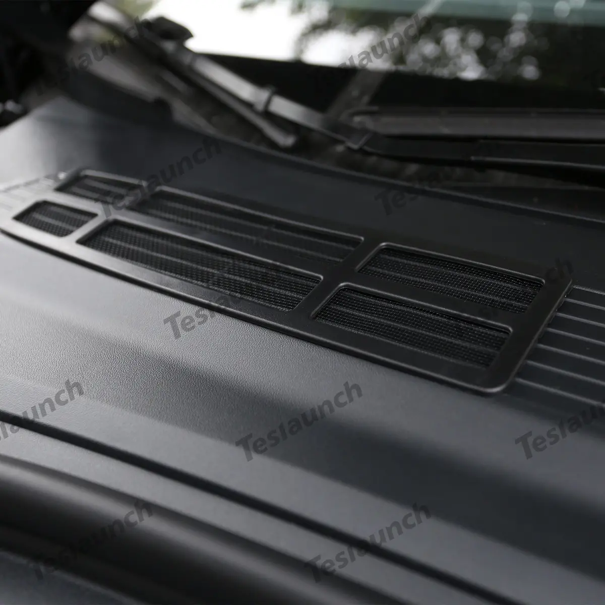 2024+ Model 3 Highland Front Standby Storage Box Cover Air Conditioner Air Inlet Protective Mesh Grill Panel For Tesla 2