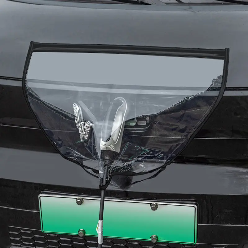 Charging Gun Cover Ev Charger Charging Port Magnet Adsorption Waterproof Rainproof Cover For All Car 2