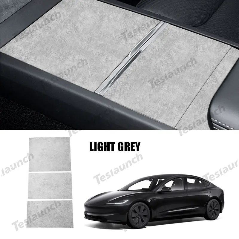 Alcantara Center Console Sticker Cover For 2024+ Model 3 Highland 2