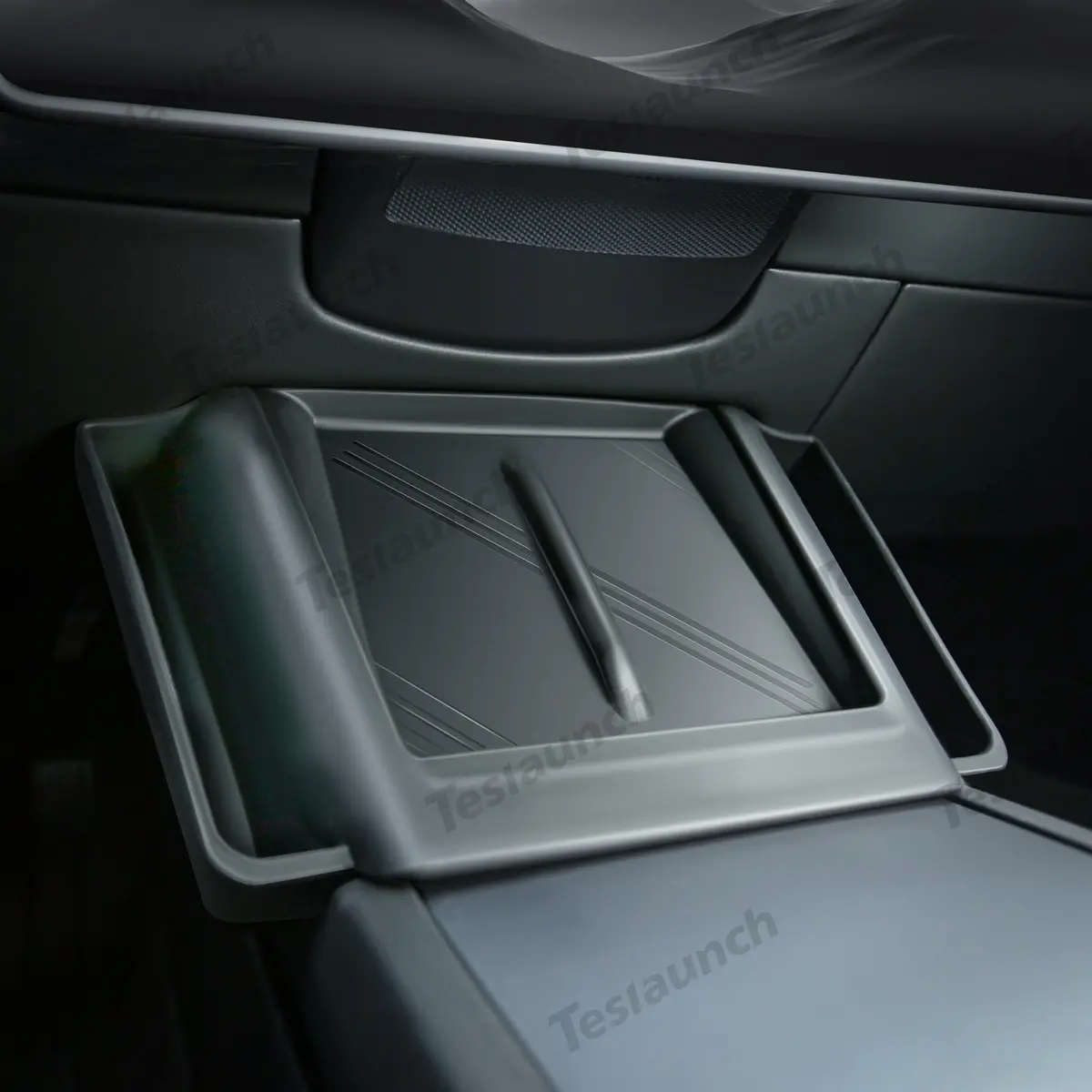 2024+ Model 3 Highland  Central Control Wireless Charging Silicone Pad Storage Box For Tesla 2