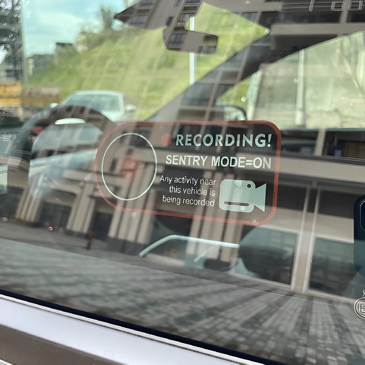 Sentry Mode Sticker For Tesla Model 3/Y/X/S/Cybertruck 4