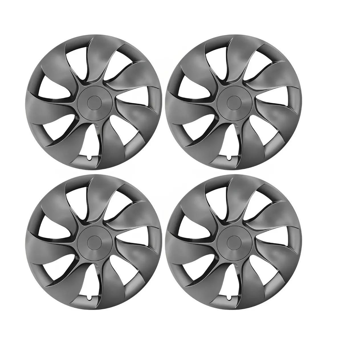Model Y Induction Style Wheel Hub Caps - Performance Wheel Hubcaps (4 Pcs) 3