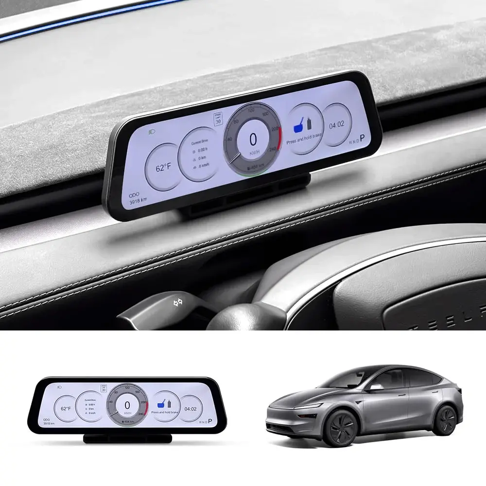 9.6-Inch Instrument Cluster Display For Tesla Model 3 / Y (2021–2026) 1