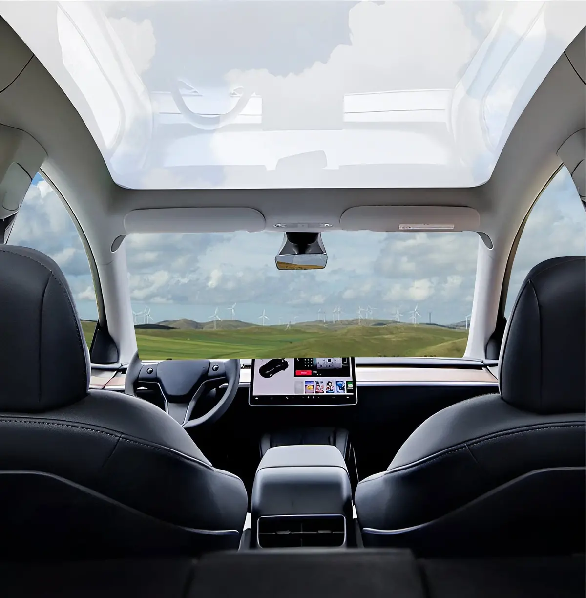 Pdlc Switchable Smart Glass Film Sunroof Sunshade For Tesla Model 3 And Model Y 1