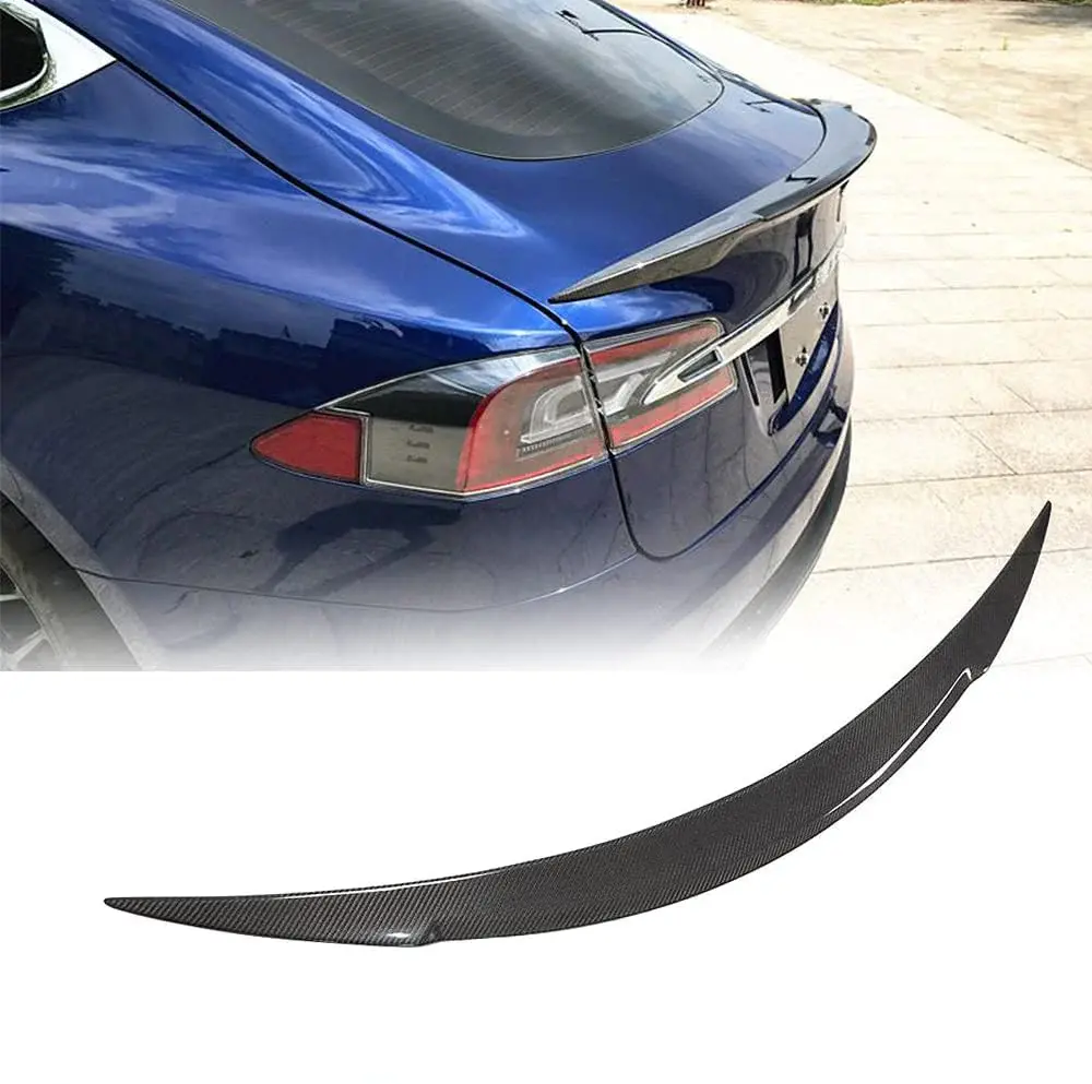 [Real Carbon Fiber] R-Style Spoiler For Tesla Model S 2014+ 1