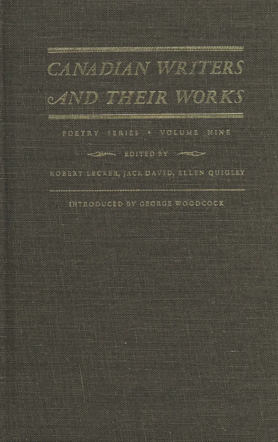 Canadian Writers And Their Works - Poetry: Dennis Lee, Gwendolyn Macewen, D.G. Jones, Patrick Lane, And Margaret Atwood 1